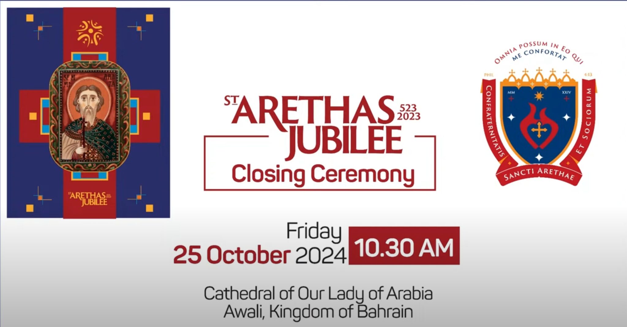 Closing of St. Arethas Jubilee Year and Holy Door Ceremony – Avona
